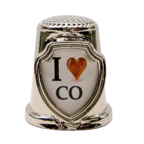 Souvenir Thimble - I love CO - Colorado
