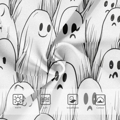 Aesthetic Girls Underwear Toddler 2t Cotton Little Girl Panties Crowd Cute Ghosts Black White Briefs Girls Undies3