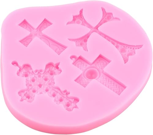 Miniatura 6 de Mujiang Moldes de silicona cruzados, marcos de fotos, Fondant Angel Baby Candy, marco de fotos barroco, moldes cruzados para baby shower, decoración