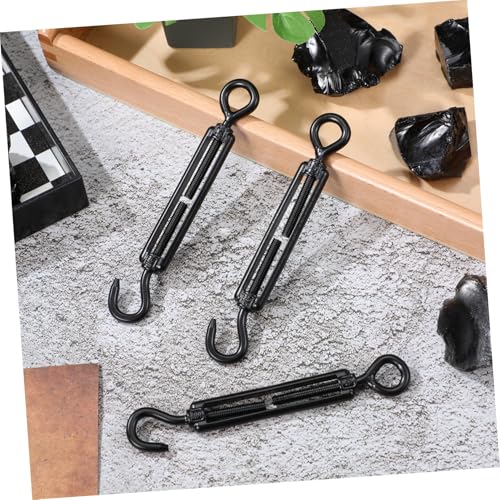 5pcs Tensores de Cable de Acero Inoxidable para Tensado de Cables de Servicio Pesado con Gancho Ajustable para Luces de Cuerda, Colgado de Cuadros y Uso en Jardín miniatura 6