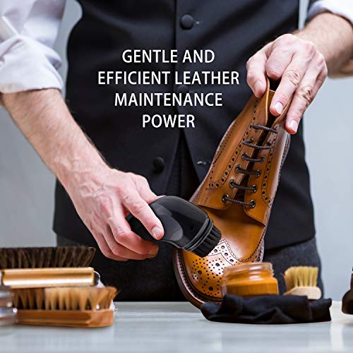 Sansent Electric Shoe Shine Kit, Electric Shoe Polisher Brush Shoe Shiner Dust Cleaner Portable Wireless Leather Care Kit for Shoes, Bags, Sofa - Thumbnail 6