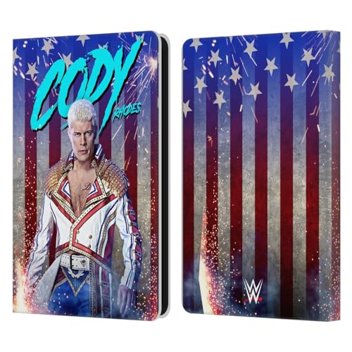 Étui Portefeuille WWE Cody Rhodes en Cuir pour Kindle Paperwhite 6