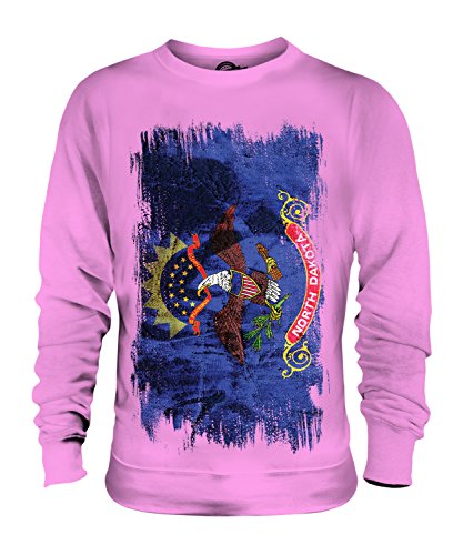 Sweat-shirt unisexe Candymix pull col rond imprimé drapeau américain vintage
