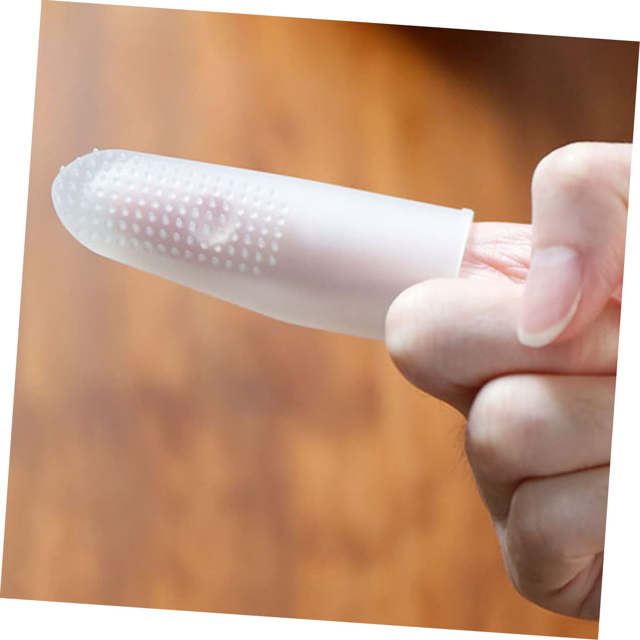 HANABASS 4stücke Hunde-zahnbürste Aus Silikon Für Sanfte Zahnpflege Fingerzahnbürste Für Welpen Sicheres Und Langlebiges Zahnpflegewerkzeug Für Hunde Transparentes Design Einfache