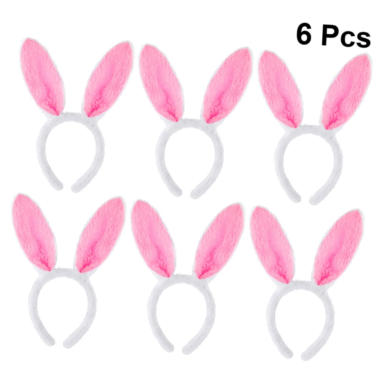 MAGICLULU 18 Pezzi Fasce Per Dell'Orecchio Di Coniglio Cerchi Per Rosa Regali Dei Coniglietto Di Peluche Coniglio Coniglietto Rosa Rifornimenti Del Partito