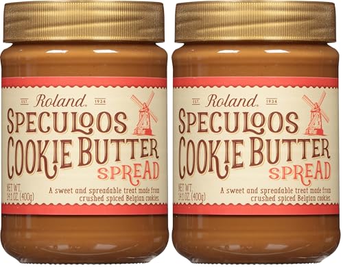 Roland Foods Speculoos Cookie Butter Spread, Specialty Imported Food, 14.1-Ounce Jar, Packaging May Vary (Pack of 2)