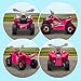 Aosom Kids ATV Quad Car, 6V Four-Wheeler for Kids with Forward Backward Function, Wear-Resistant Wheels for Toddlers Ages 18-36 Months, Pink