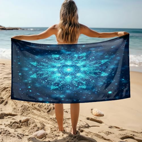 Strandtuch 70X150 Dunkelblau Mikrofaser Handtuch Beach Towel,Strandlaken,Strandtücher,Picknickdecke wasserdichte Stranddecke, Stranddecke Sandfrei für Strand, Park, Camping, Wandern