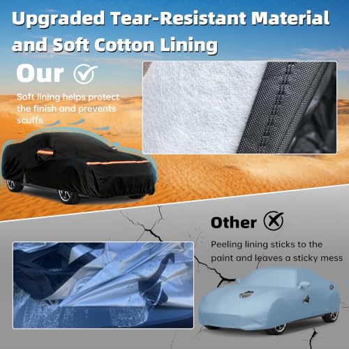 Image of Car Cover for Mazda MX-5 Miata 1989-2025,All-Weather Heavy Duty MX5 car Cover,Outdoor Full Exterior Cover for Dust, Rain, Snow & UV Protection, with Door Access Zipper