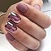 PrettyDiva Rose Gold Chrome Nail Powder - Rose Pink Chrome Nail Powder Mirror Effect Glitter Nail Powder Manicure Pigments (Rose Gold)