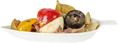 Miniatura 10 de Restaurantware - Platos de degustación de 3.7 x 2.4 pulgadas, 100 platos desechables - Compostable para el hogar, apto para microondas y congelable,