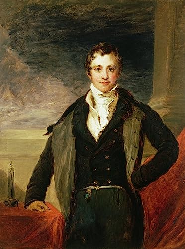 Art Mural Portrait de Sir Humphry Davy Peinture Graffiti Idéal pour Salon Moderne