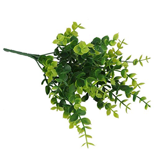 Junluck Plantas artificiais, plantas artificiais ao ar livre, decoração de casa, para escritório em