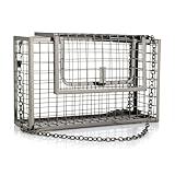 Women Chain Crossbody Bags Iron Cage Metal Hollow Out Cage Evening Clutch, Black, One Size
