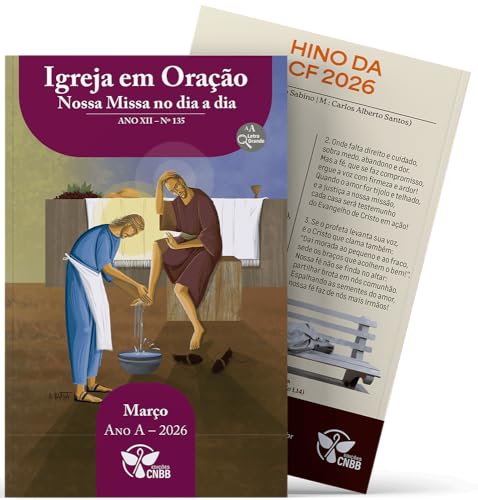 Igreja em oracação de março – 2026 – letra grande: nossa missa no dia a dia
