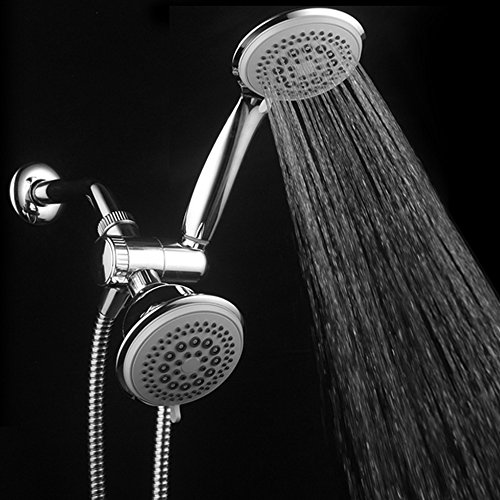 Dreamspa Luxury 36 Setting Large Showerhead And Hand-Shower Dual 3-Way-Combo By Top Brand Manufacturer (Fixed And Handheld Shower-Heads, Water-Diverter, Extra Long 6 Ft Stainless Steel Shower-Hose) #TOP5