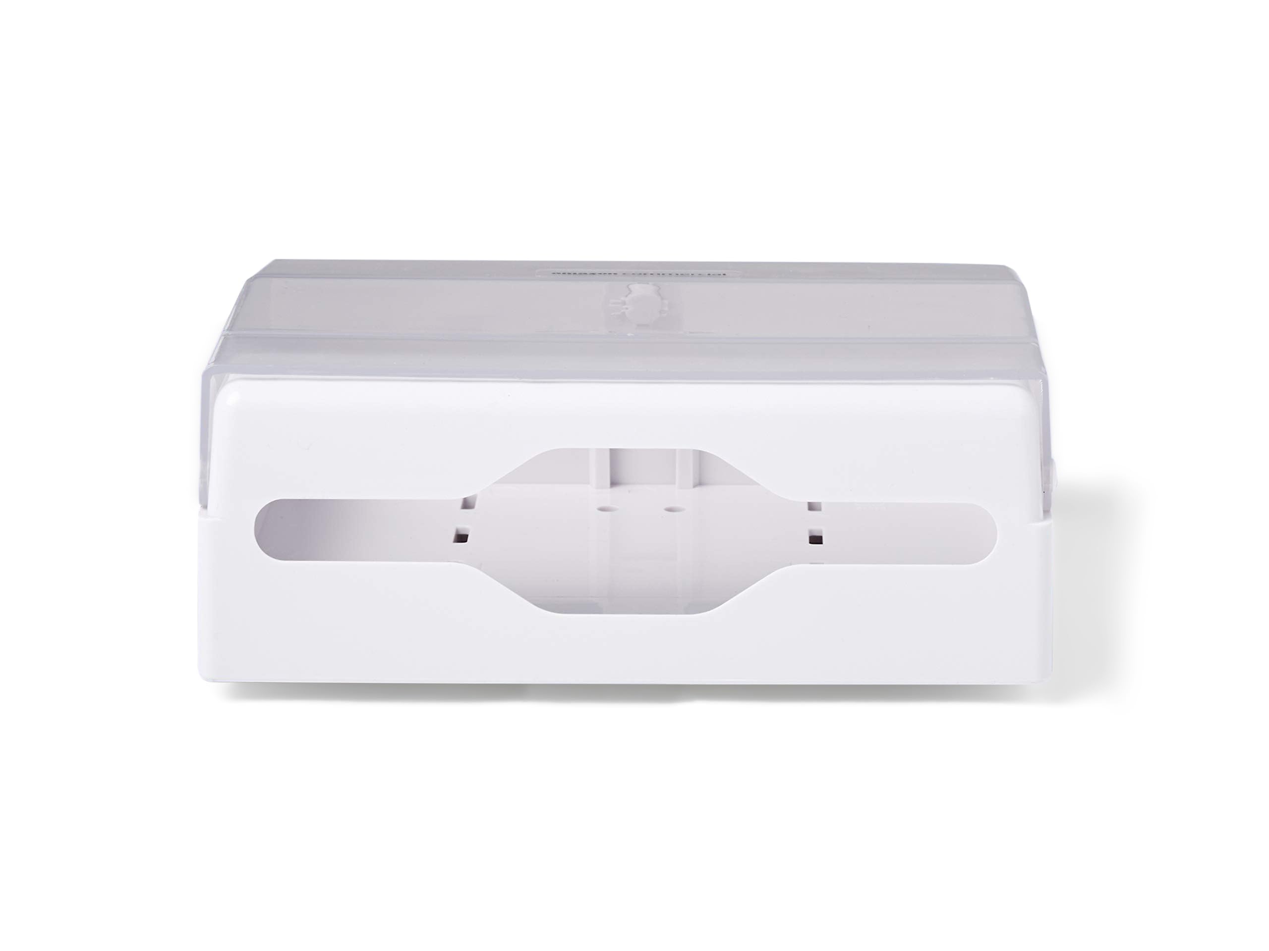 Amazon Basics Dispenser per asciugamani a parete, compatibile con piega a C/Z, 27 x 21.5 cm, Bianco