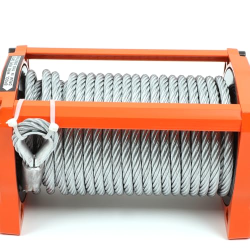 Winche eléctrico ECCPP 13500 lbs 12V con cable de acero miniatura 7