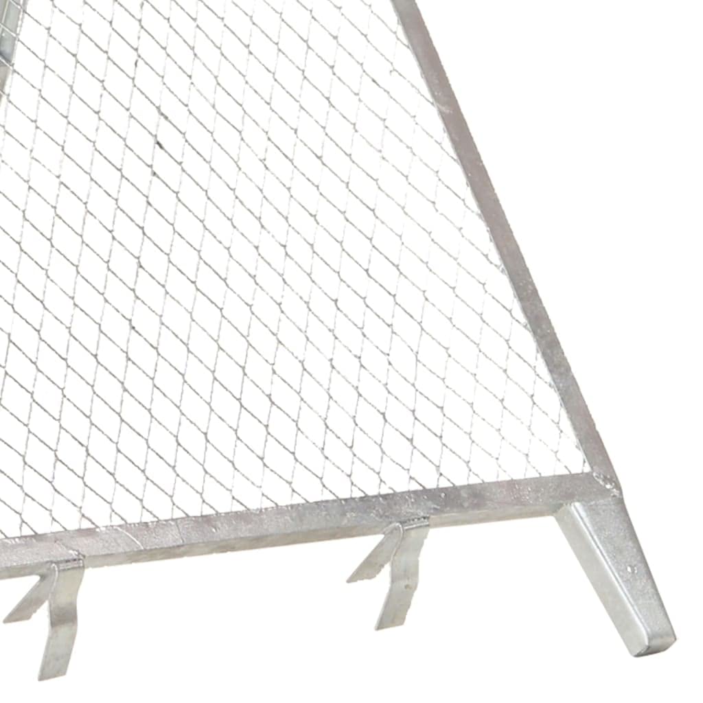 Gartensieb aus verzinktem Stahl 60 x 85 x 89 cm multifunktionales Gartenwerkzeug für Rasenpflege und Gartenpflege mit verstellbarem Winkelrahmen, robustes Gartengerät für Kompost
