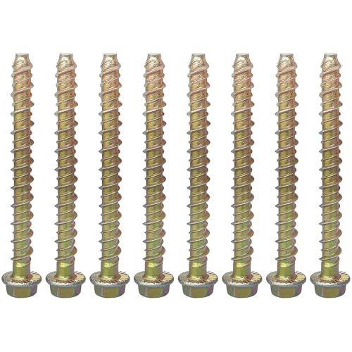 8 PCS M8*100mm Self Tapping Screws Anchors for Concrete