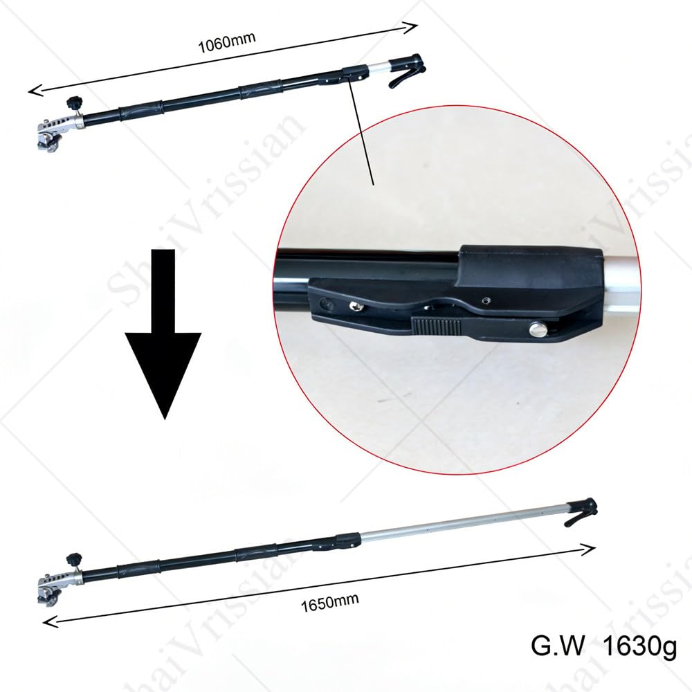 Strumento per La Finitura Superficiale del Cartongesso,Scatola con Serbatoio per Stucco,Manico Regolabile 106-165 Cm,Pulizia Rapida,per Intonacare Pareti E Soffitti 12″