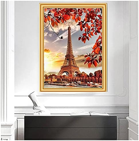 Miniatura 4 de Diamond Art Paris Torre Eiffel y Sunshine DIY 5D Kits de pintura de diamantes para adultos Kit de manualidades por números para principiantes,