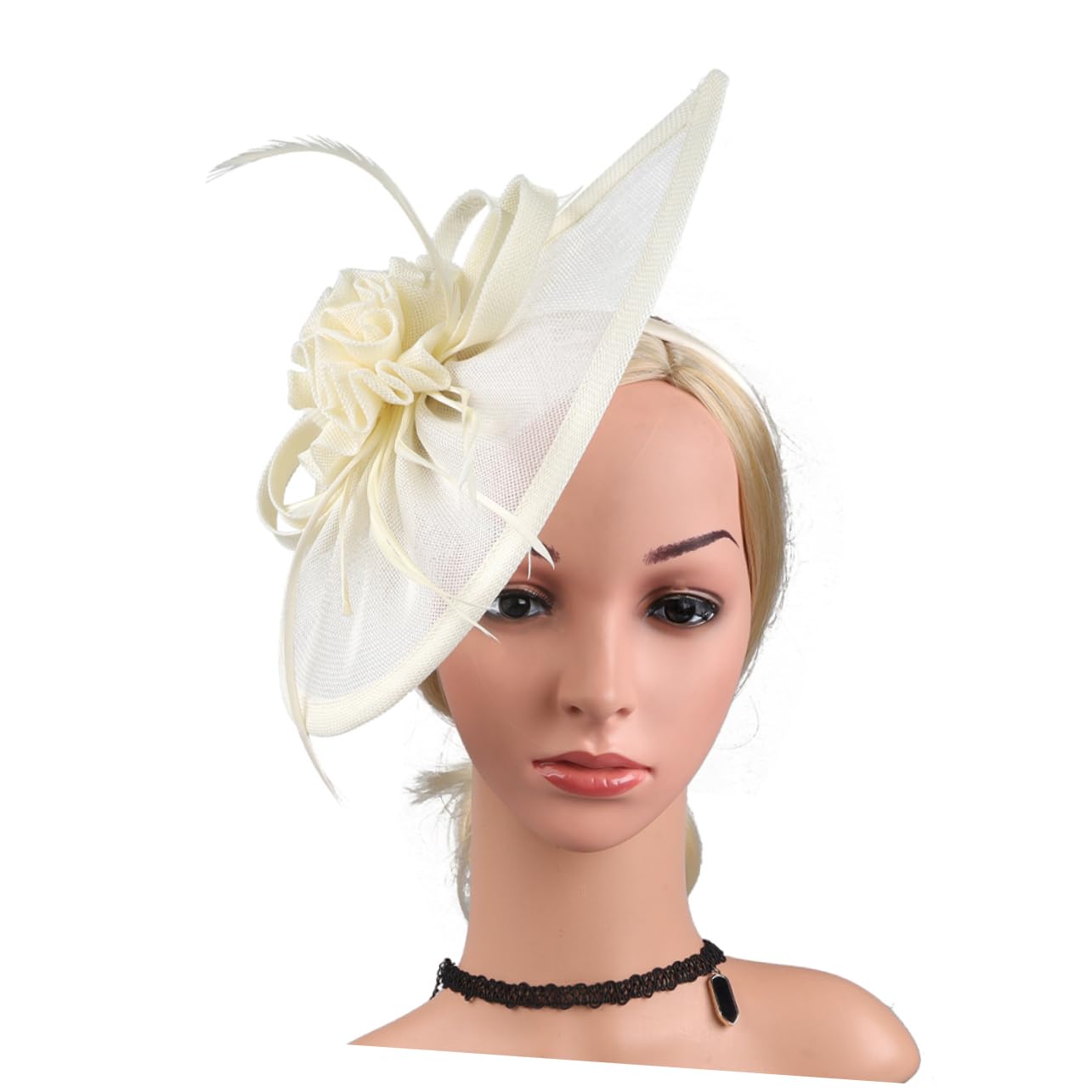 Holibanna Sombrero De Coctel Tocados Sombreros Para Mujer Gorras Para Mujer Diadema De La Década De 1920 Sombrero Diadema Diademas Con Estilo Para Las Mujeres Beige Malla