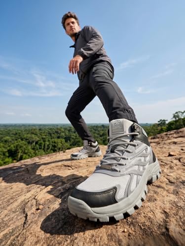 Image of OFF LIMITS RAFTAR Men's Waterproof Hiking Shoes: Lightweight, Breathable, and Ideal for Outdoor Trekking, Mountaineering, and Trail Adventures
