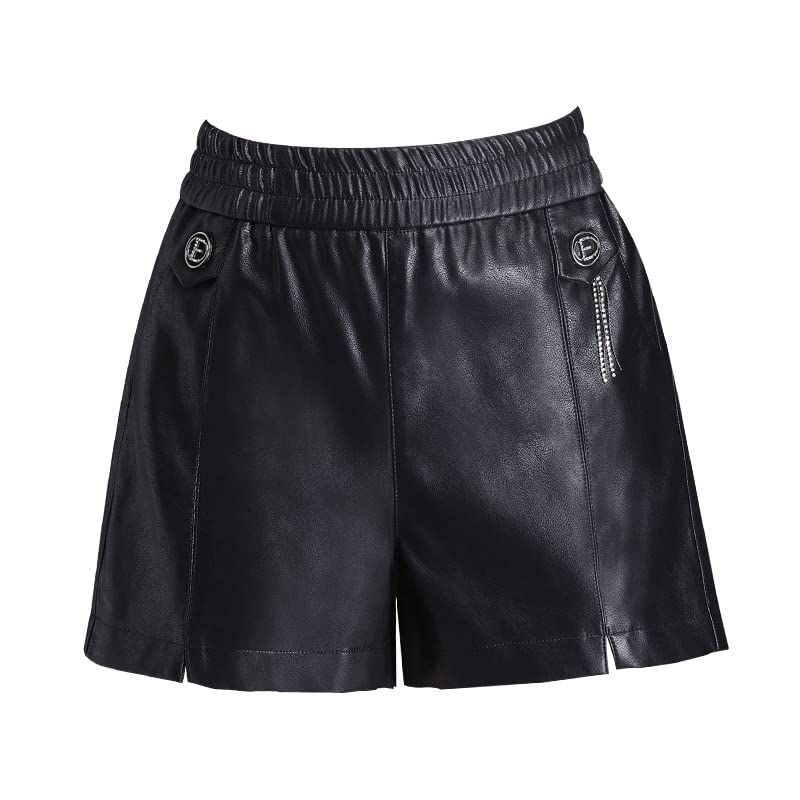Shorts en cuir anti froid pour femmes mode automne hiver