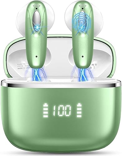 Auriculares Inalámbricos Bluetooth, Auriculares Bluetooth 5.3 HiFi Estéreo, 40H 