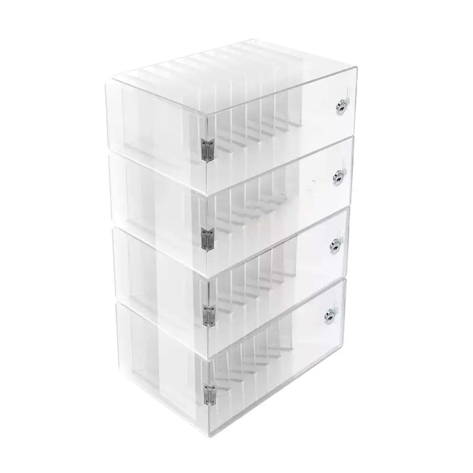 UGTFFT Mobile Phone Storage Cabinet Acrylic Mobile Phone Safe Desktop Mobile Phone Storage Rack,One Layer and One Lock Wall-Mounted,with Digital Number,Suitable for School Factory Office(40 Grid)