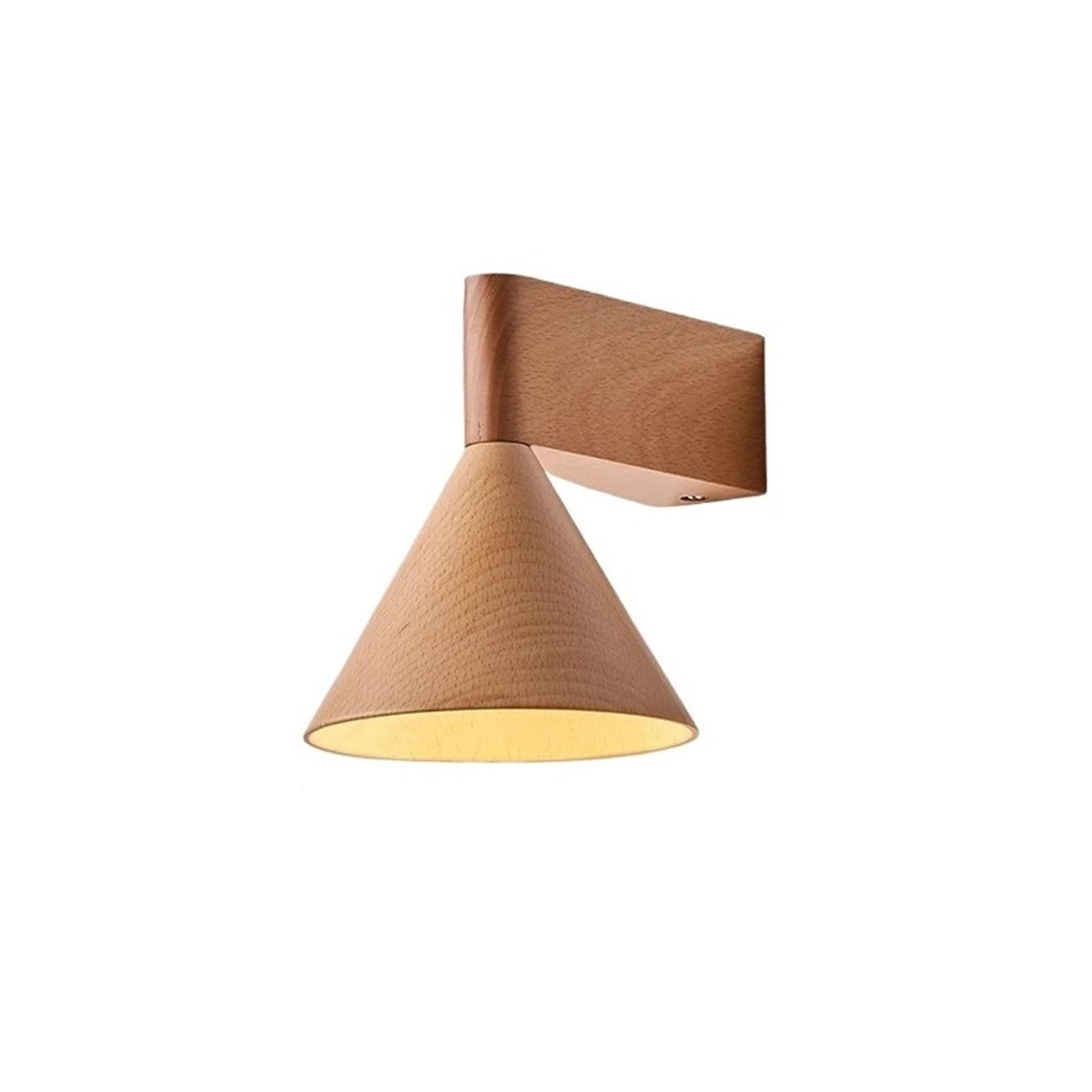ZENY896V Bedroom Walnut Bedroom Bedside Lights Atmosphere Background Wall Aisle Lamp Wall Sconce(Natural)