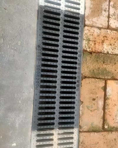 4"/6"/7"/8" French Drain Grate Diverter - Non-Slip Rectangular Outdoor Trench Cover for Rainwater Management, Durable Downspout Protector Board (50x15x2cm)