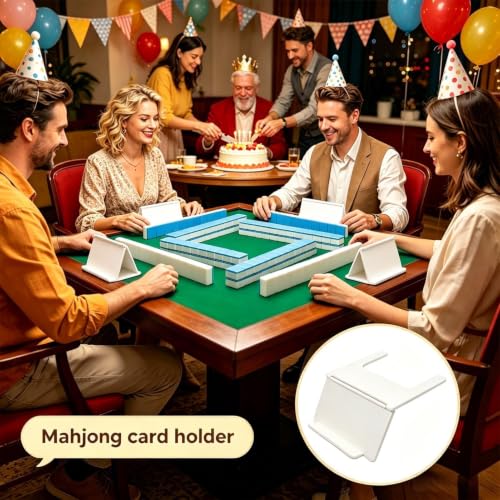 Soporte de cartas mahjong plegable en color negro para mesa 2