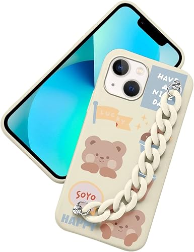 Yoedge Funda de pulsera de cadena para Xiaomi Redmi Note 10S Note 10 4G 643 pulgadas silicona blanca envejecida suave antiarañazos a prueba de