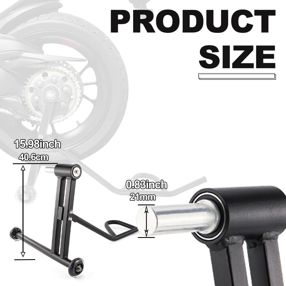 Xitomer 21.5mm Pin Motorcycle Rear Wheel Stand Fit for VFR800 VTEC, Multistrada 1100, Hypermotard 1100/796, Monster 1100/796, Monster S2R Single Sided Rear Paddock Stand Single Arm Paddock Stand