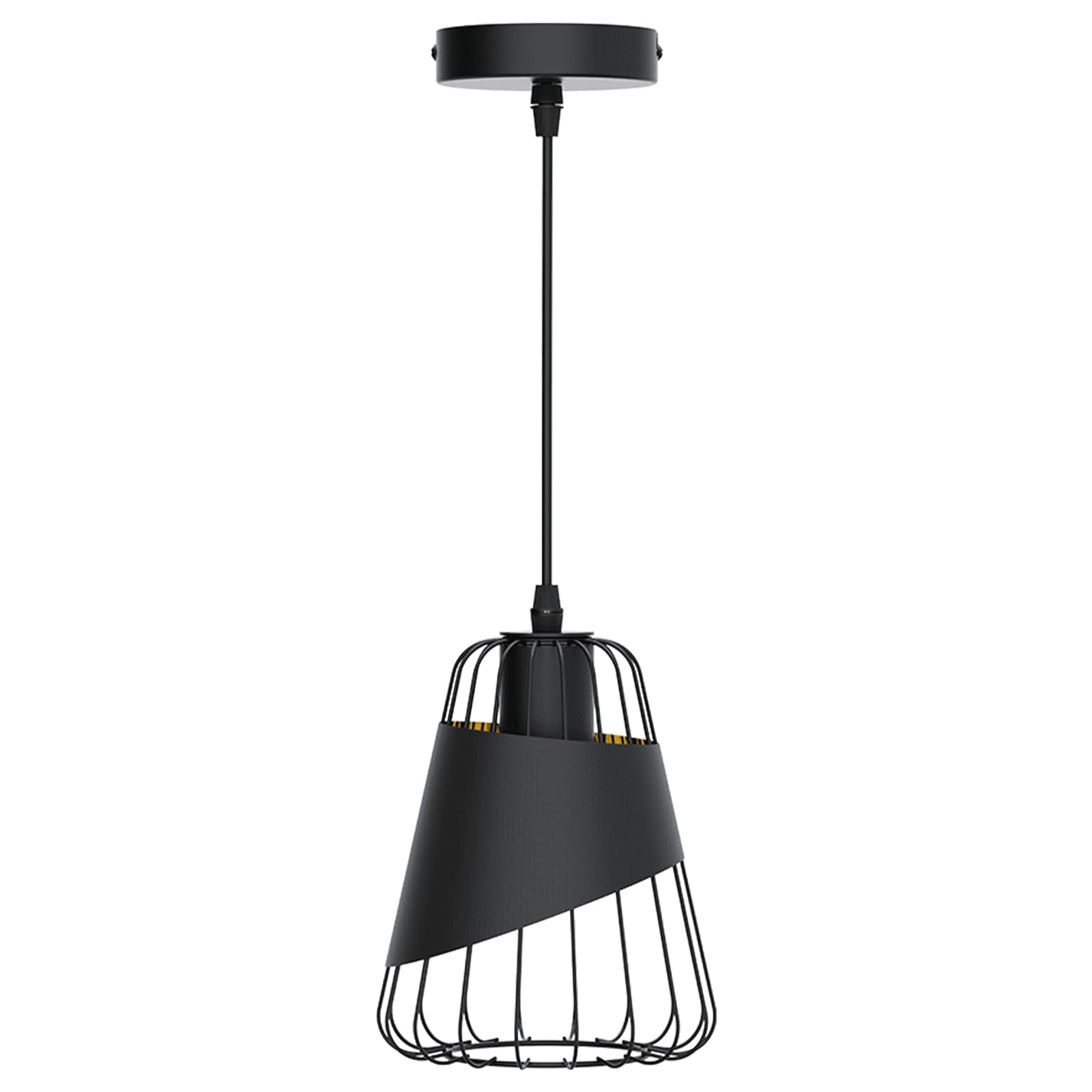 Lámpara colgante de tela E27 con diseño elegante minimalista 1