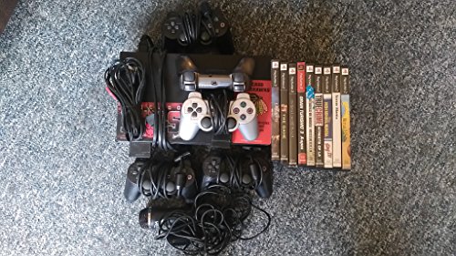 Sony Playstation 2 Ps2 Fat Black Video Game System Console Large Huge Bundle Lot With Games #TOP17