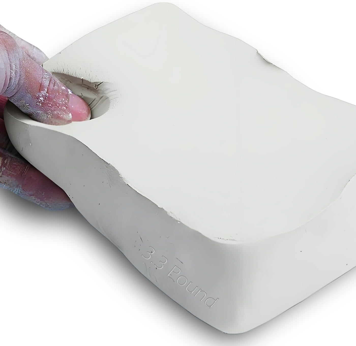 ReArt 3.3lbs White Air Dry Modeling Clay - Sculpting, Wheel Throwing, Hand Building, Non-Toxic All-Purpose Clay