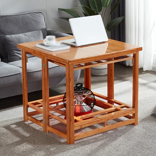 Calentador Kotatsu,Kotatsu Mesa Calefactora,Kotatsu Mesa,Las Patas de la Mesa son Estables y Resistentes,Se Pueden Plegar y Almacenar sin Ocupar Espacio,Adecuadas Para Usar en Todas las Estaciones(Ori