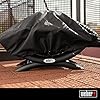 Weber Q 1200 Gas Grill, Black with Cover