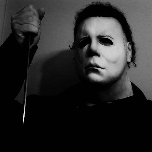 Miniatura 6 de HugOutdoor Máscara de Halloween aterradora para adultos, máscara de látex blanca clásica realista de cabeza completa, espeluznante disfraz