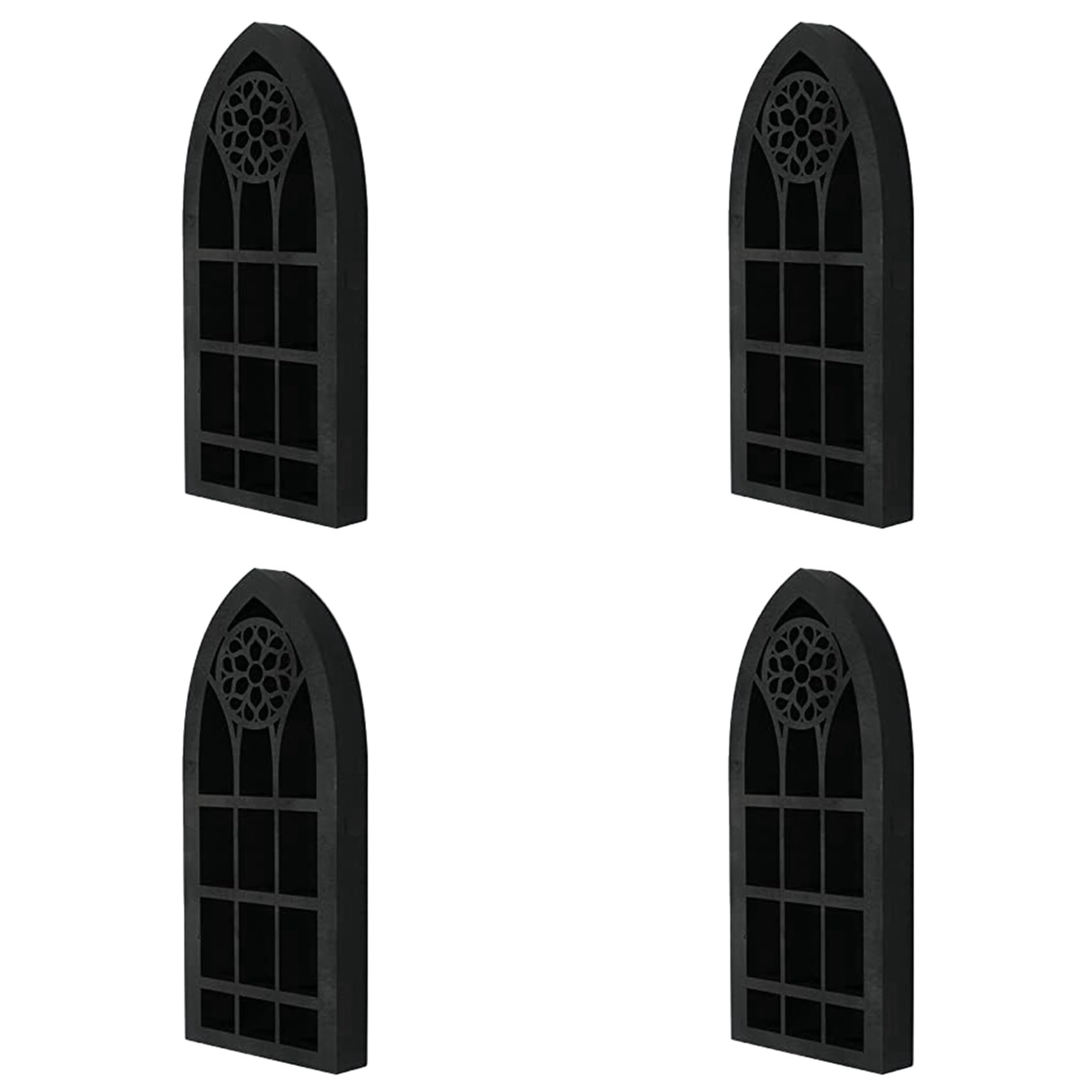 Étagère murale en cristal et fenêtre d'église pour créer un autel boho ésotérique chez soi
