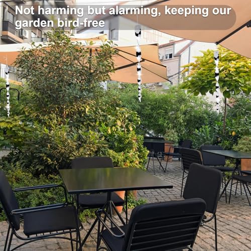 12 Stück Windspirale Vogelabwehr,Reflektierende Vogelschreck, Taubenschreck Taubenabwehr für Balkon und Gartendekoration,zum Schutz von Blumen und Garten Haus,HofTerrasse