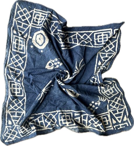 Bandana Organic Cotton Bandana For Women`Premium Kerchiefs for Men and Women Paisley Design Hand Printed Cotton Scarf, Cotton Bandana For Men and Women, Best Gift For Men And Women. Fish Palm tree3
