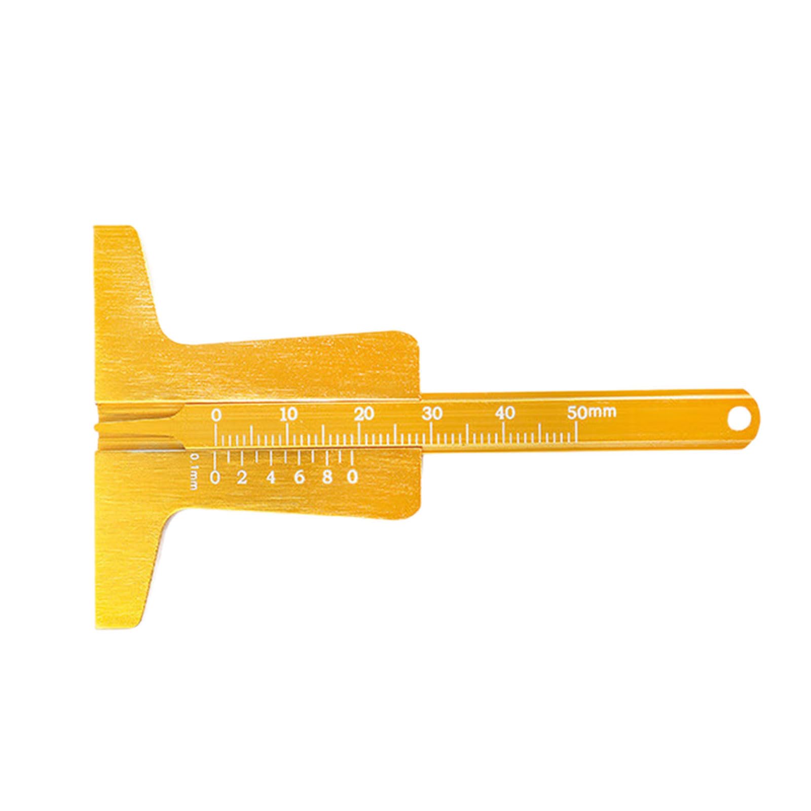 Rustproof Stainless Steel Tire Depth Gauge Measuring Tool Featuring Easy to Read Marking Ideal for Car and Bike Tires Tool Featuring Easy to Read Marking Ideal for Car and Bike Tires