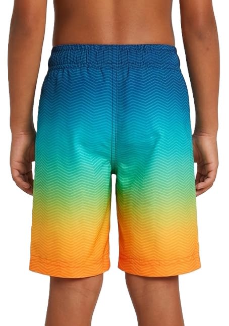 Image of Rokka&Rolla Boys' 4-Way Stretch Swim Trunks Board Shorts Bathing Suit Swimwear with Mesh Lining, UPF 50+