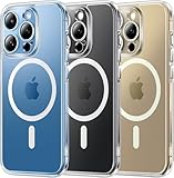 Magnetic for iPhone 13 Pro Max Case,Compatible with Magsafe Phone Case Compatible with iPhone 13 Pro Max with Magnetic Wireless Charging, Scratch Resistant Back,Grippy Protective Frame,Clear A2