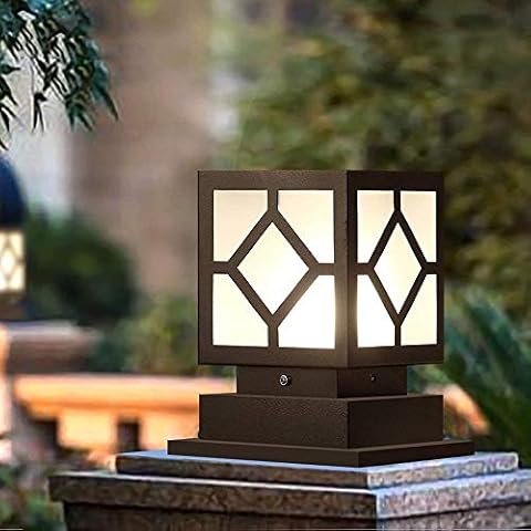 HDMY Wall Lamp Post Lamp Courtyard Outdoor Column Lamp Gate Villa Garden Park Waterproof Fence Garden Villa Decoration Pillar Light Cover