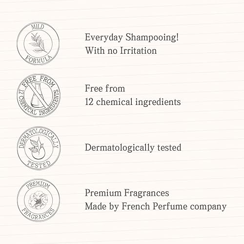 Miniatura 4 de jmella EN FRANCIA Blooming Peony Shampoo 33.8 onzas con fragancia de lujo - Libre de químicos - Extracto de hoja de fresa -17 tipos de complejo de